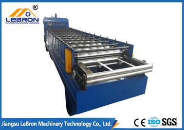 High Durability Glazed Tile Roll Forming Machine , Blue Step Tile Roll Forming Machine