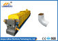 Blue And Yellow Downspout Roll Forming Machine , Metal Down Pipe Machine Long Service