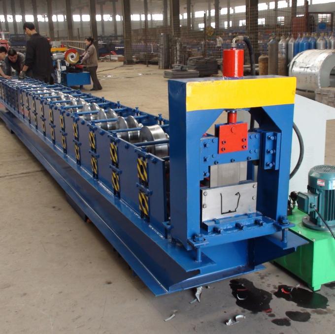 1416 Rollers Rain Gutter Making Machine Color Steel Coil Material