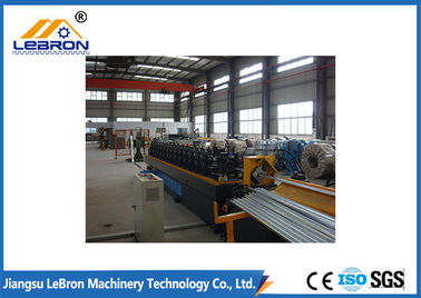 PLC System C Z Purlin Roll Forming Machine / Steel Channel Roll Forming Machine 8 Tons