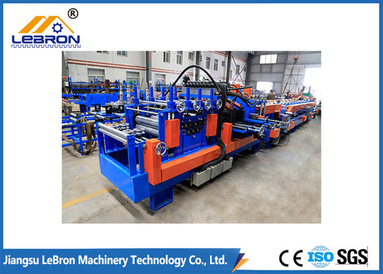 Automatic C Purlin Roll Forming Machine Galvanized Steel Coil Pre Cutting