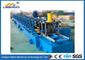 Hydraulic Cut Storage Rack Roll Forming Machine Blue And Yellow 25m x 2m x 1.6m