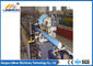 Blue And Yellow Downspout Roll Forming Machine , Metal Down Pipe Machine Long Service