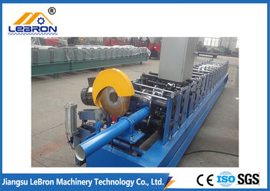 Hydraulic Cut Downspout Roll Forming Machine CNC Control Energy Saving And Security